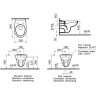 Инсталляция с унитазом VITRA NORMUS L-BOX с быстросъёмным сиденьем с микролифтом, клавиша хром глянцевый 9773B003-7206